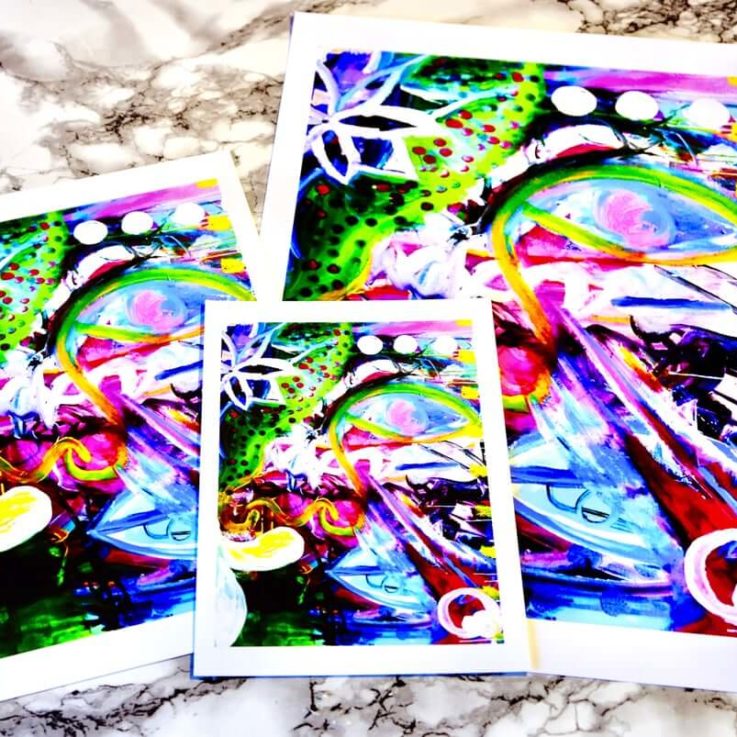 Original Intuitive Art Print - Intuitive Art - Original High Resolution Reproduction - Promoting Positive Mental Health