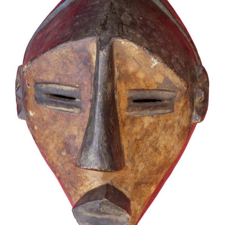 Chokwe African Mask, Tribal Chokwe Mask from Angola
