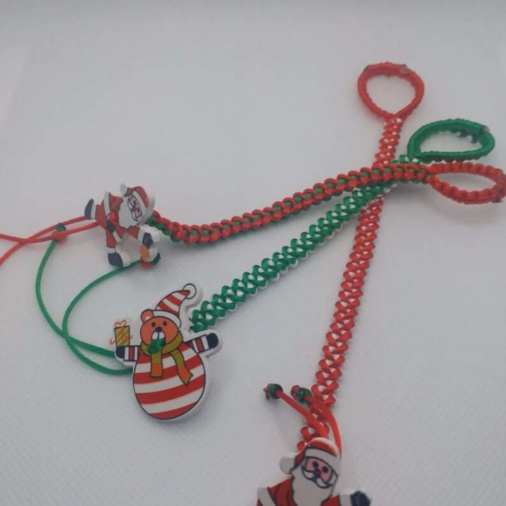 Christmas Gift Idea Santa Clause New Year 2020 Bracelet for Kids Double Sided Bracelet Two In One Bracelet Gift for Kids
