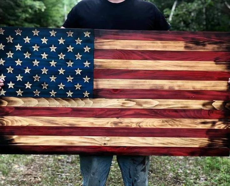 Farmhouse Rustic Wood Flag (1)