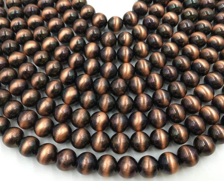10mm Faux Copper Navajo Pearl, 20 Pieces, Loose Faux Copper Navajo Pearls, Copper Faux Navajo Beads, 10mm Navajo Pearl