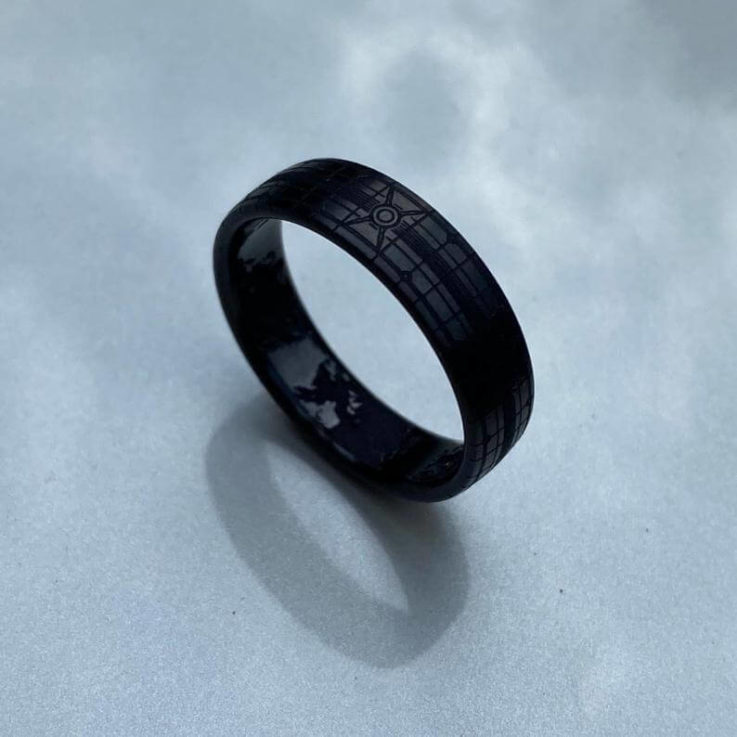 Black Zirconium Band - The Original Gamer's Ring