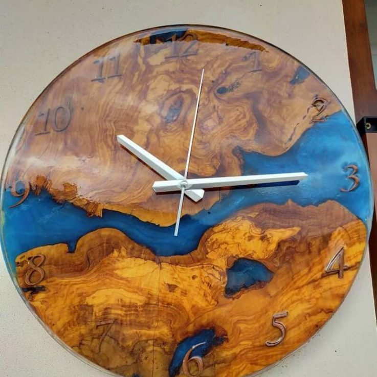 Epoxy clock, Resin clock, Clock for wall, Epoxy Wall Clock, Resin Wall Clock, Wooden Wall Clock3