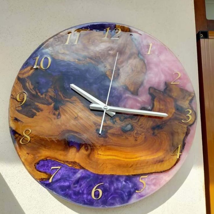 Epoxy clock, Resin clock, Clock for wall, Epoxy Wall Clock, Resin Wall Clock, Wooden Wall Clock4