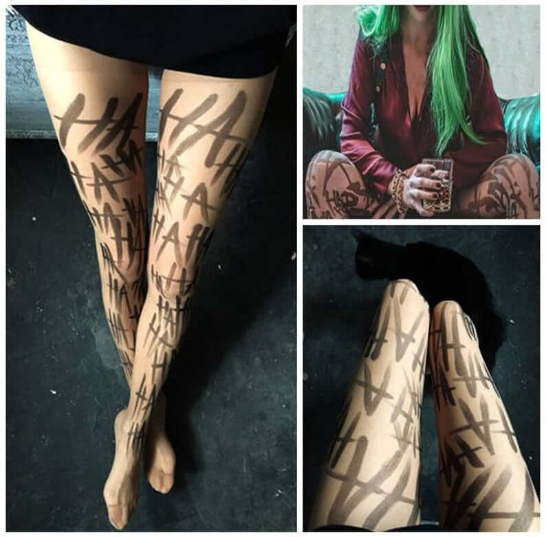 TattooTightsTATUL - Hand painted tights 