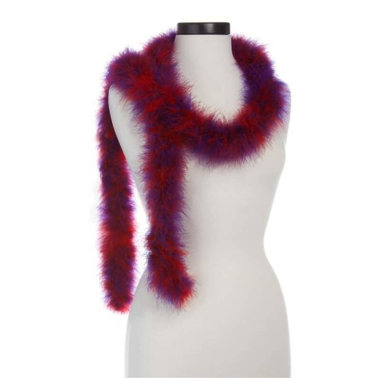 Red and Regal Purple Mixed 25 Gram Marabou Feather Boas