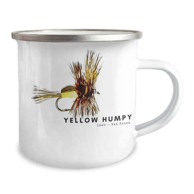 Yellow Humpy Camping Mug